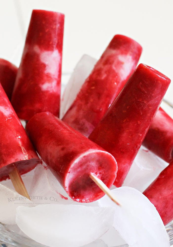 recipe for dairy free raspberry coconut ice pops