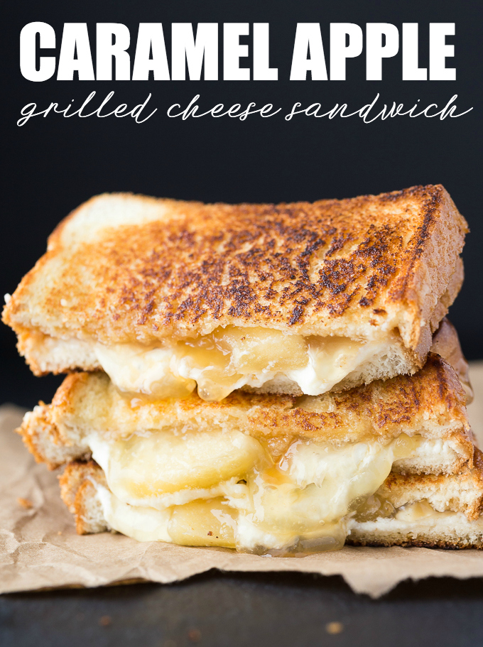 caramel apple grilled cheese