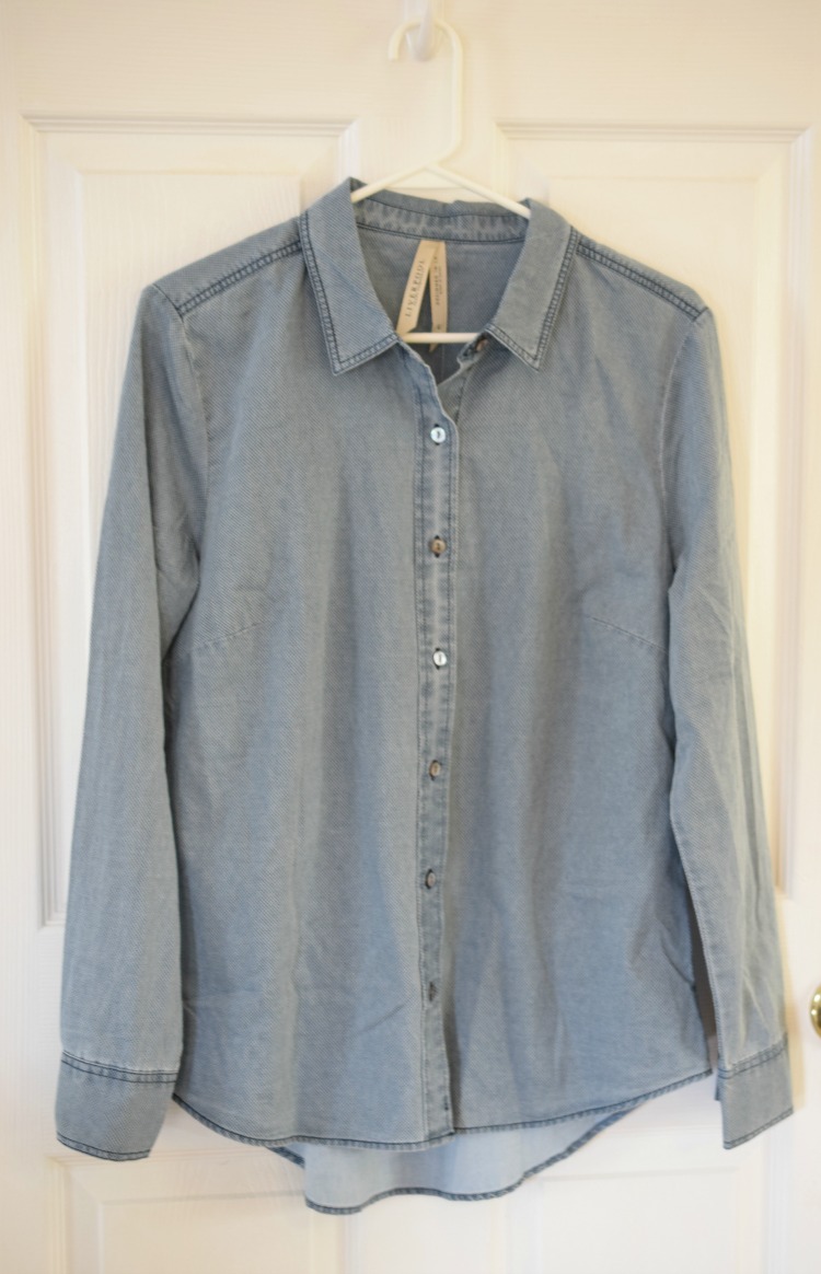 Lollie Chambray Top (by Liverpool, $68)