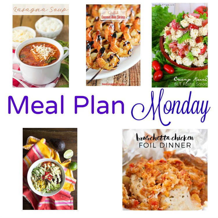 meal plan monday -- five quick recipes for weeknight meals