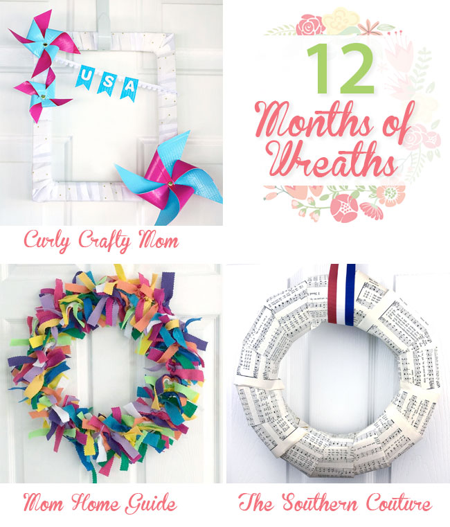 three easy and beautiful wreath tutorials for June