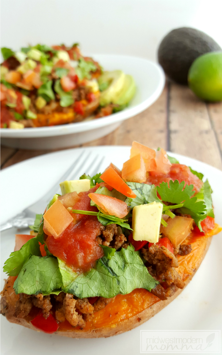 vegetarian taco stuffed sweet potato recipe