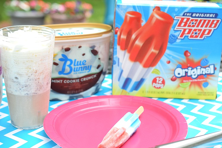 The Original Bomb Pops and Blue Bunny Ice Cream