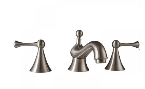 brushed nickel faucet set from Maykke