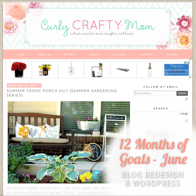 June goal, Curly Crafty Mom