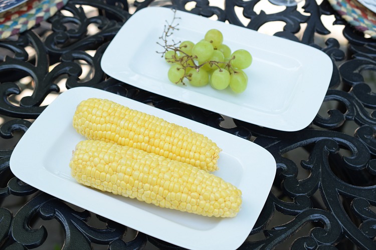 beautiful porcelain platters for indoor or outdoor dining