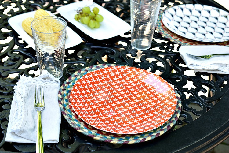 melamine outdoor dinnerware plates for outdoor dining