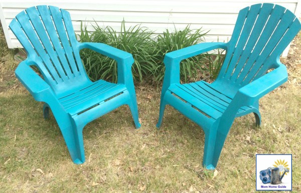 spray painted adirondack chairs