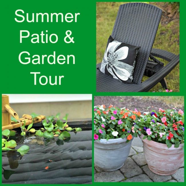 summer patio and garden tour
