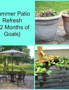 summer patio refresh - 12 months of goals