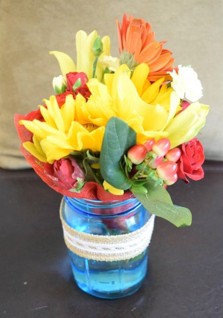 Mason Jar Bouquet & DIY Teacher Appreciation Gift