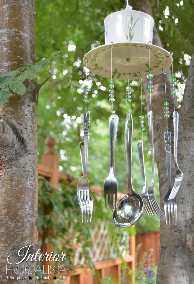 diy thrift store wind chimes