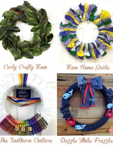 DIY summer July wreaths to make yourself