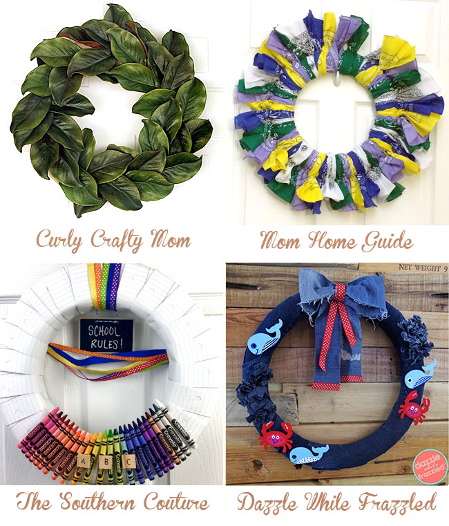 DIY summer July wreaths to make yourself