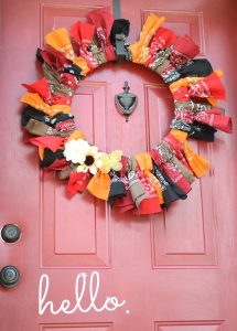 Bandana wreaths are fun and easy to make and look great!