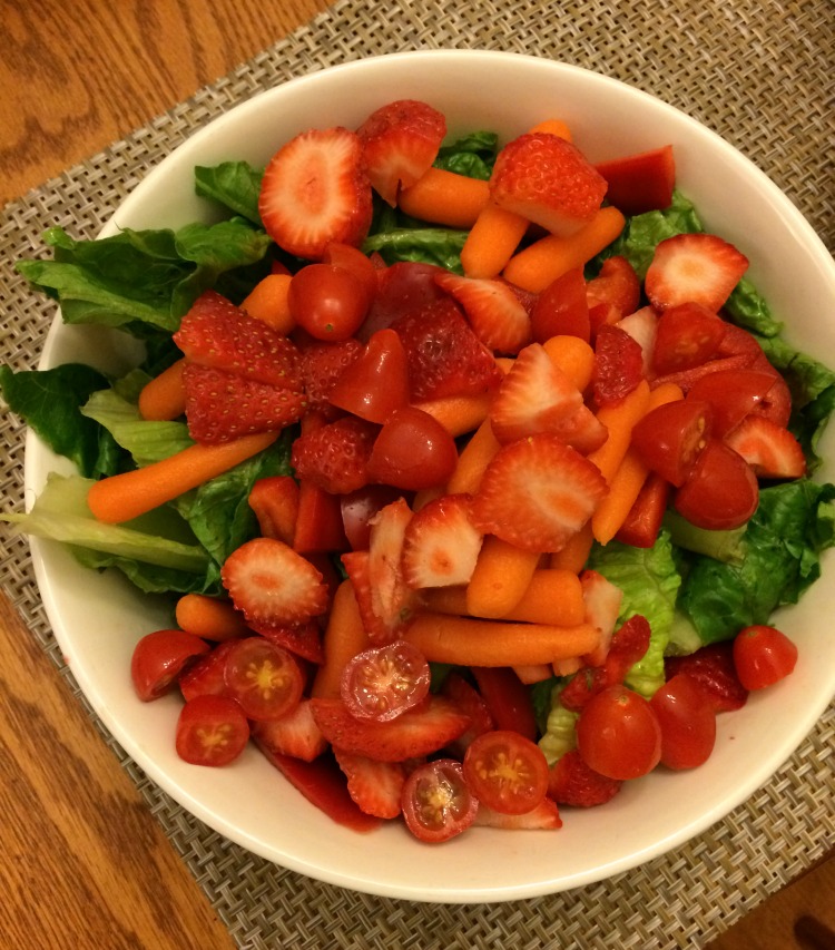 salad made with fresh New Jersey vegetables