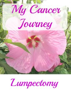My breast cancer journal -- my lumpectomy