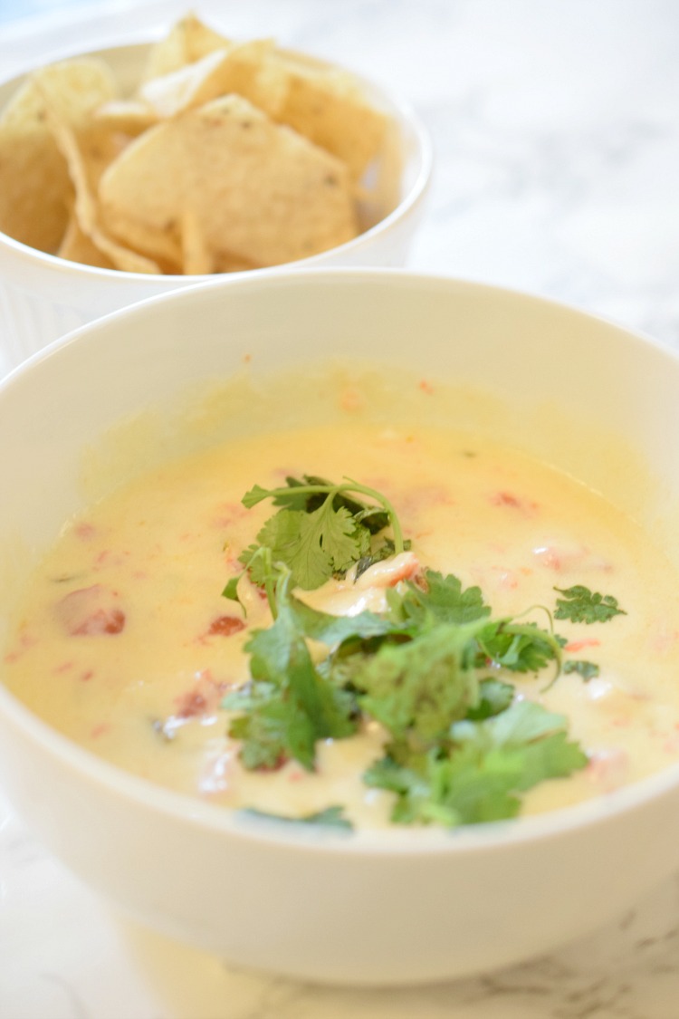 This super easy white queso recipe can be made in minutes