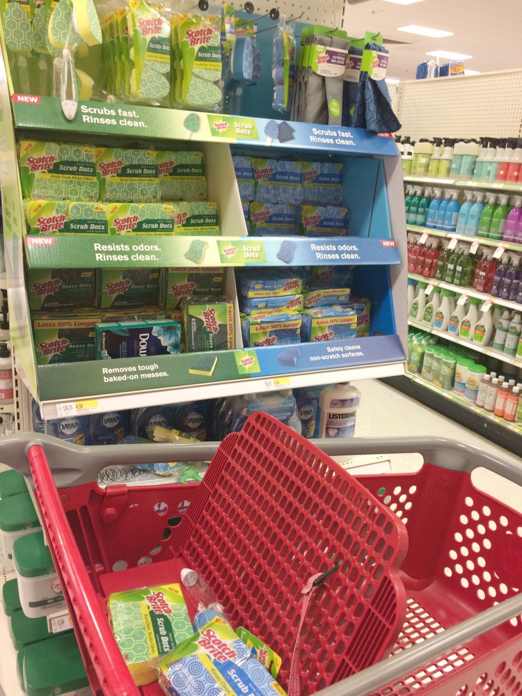 Scotch-Brite Scrub Dots sponges and dishwands at Target