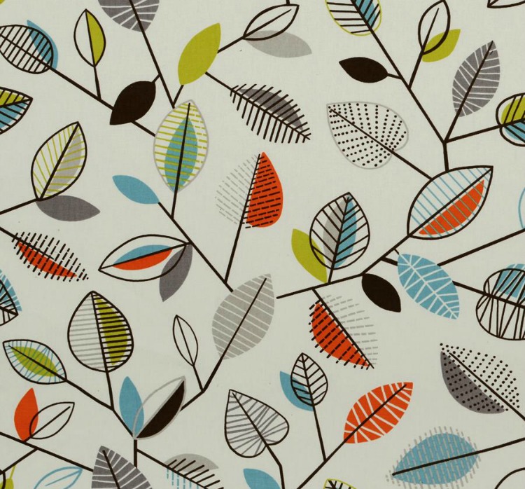 colorful fall leaf fabric