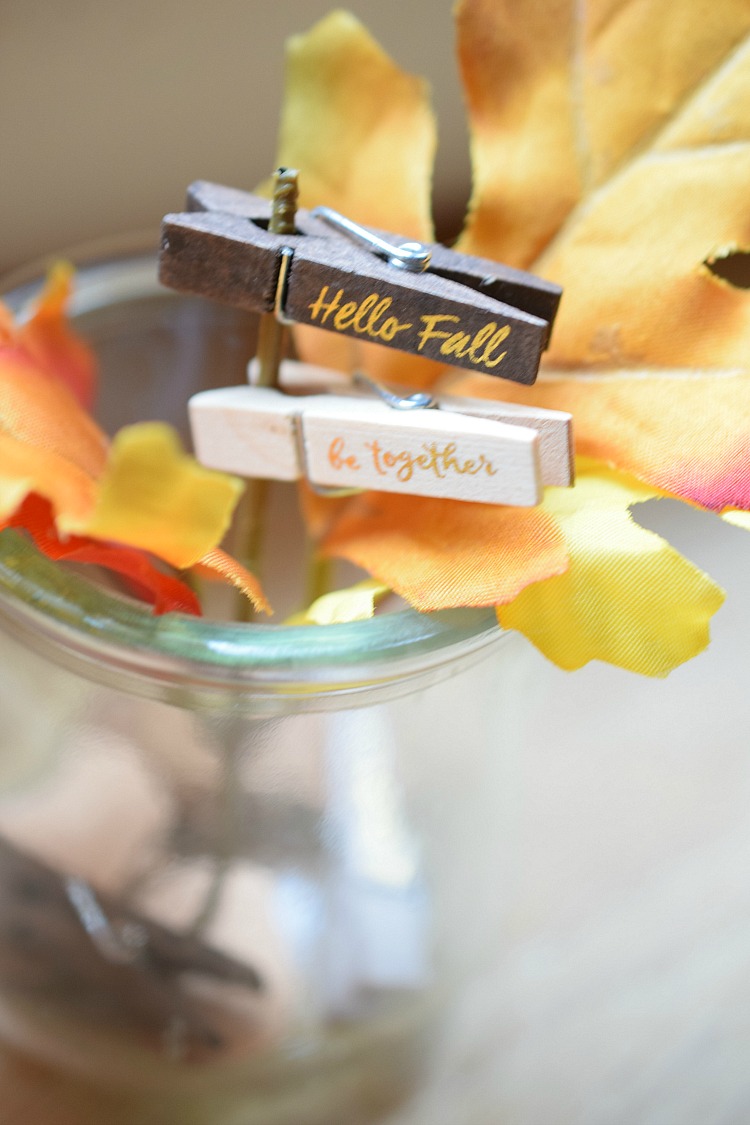 DIY fall bucket list jar