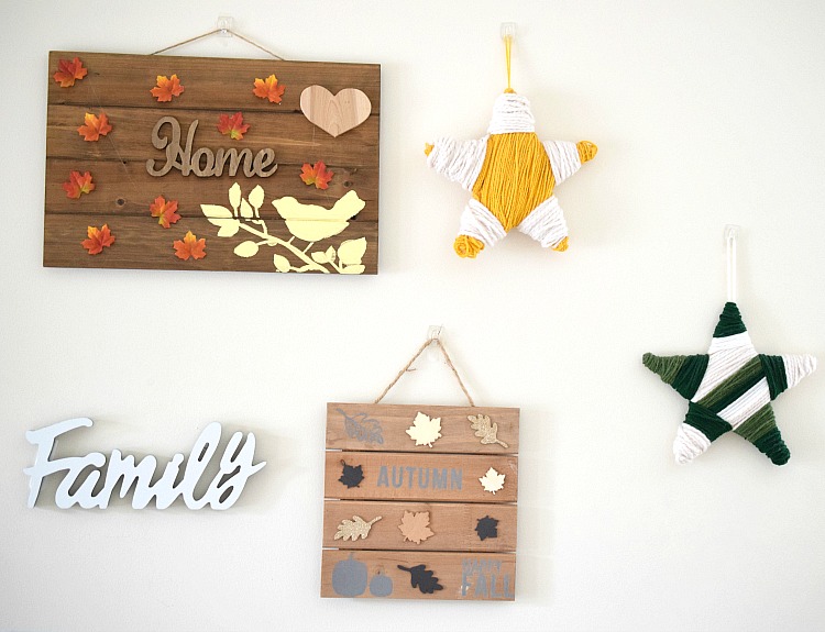 DIY fall gallery wall