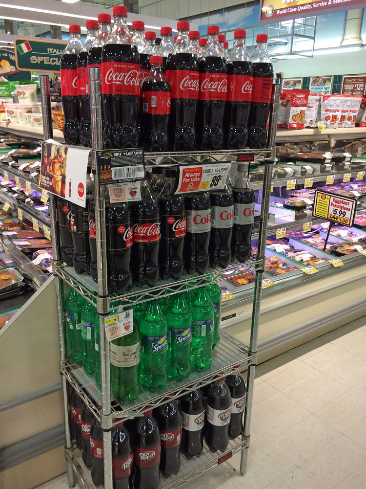 Coca-Cola in the pre-prepared food section in ShopRite