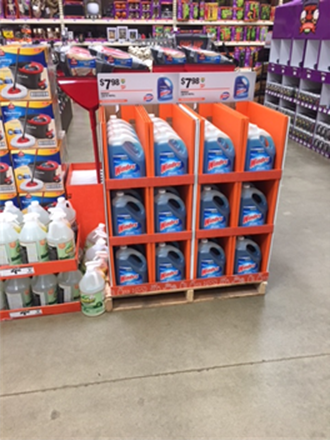 Home Depot Windex display