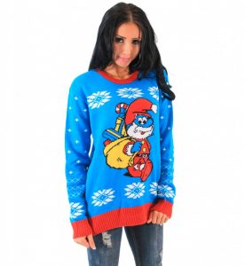 papa-smurf-santa-ugly-christmas-sweater - momhomeguide.com