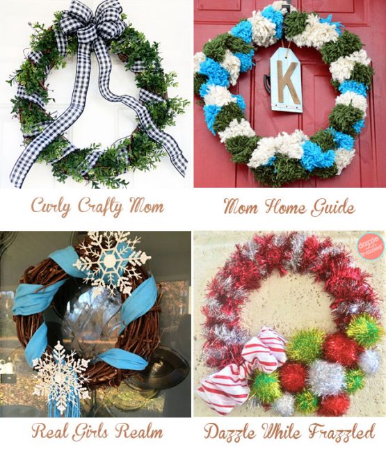 Fun holiday wreaths you can make yourself for Christmas