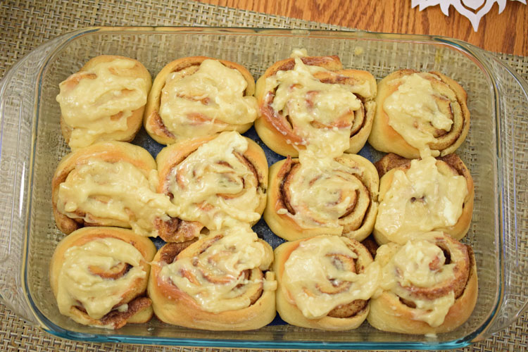 I love this recipe for homemade cinnamon rolls