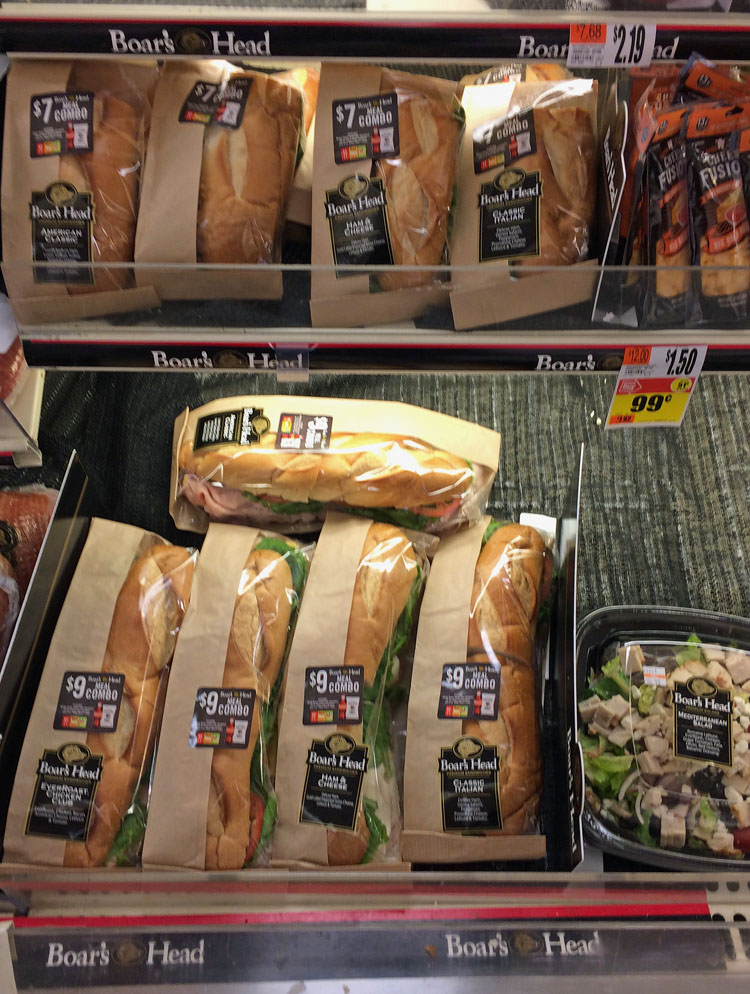 delicious and inexpensive sub sandwiches from Stop & Shop supermarket