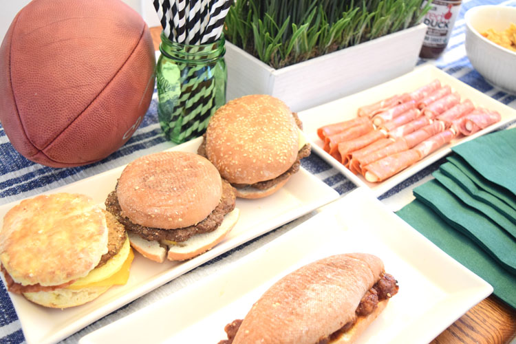 easy and delicious football game day food spread