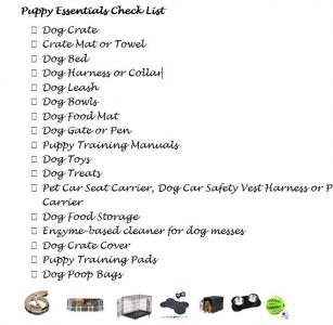 must haves shopping list for a new puppy