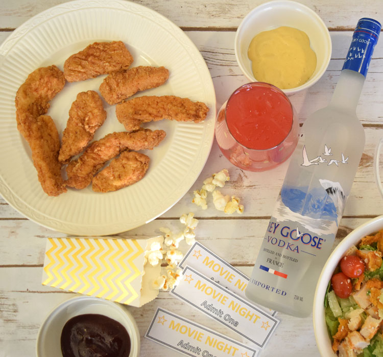 easy and delicious food from Wendy's for a fun girls' movie night party