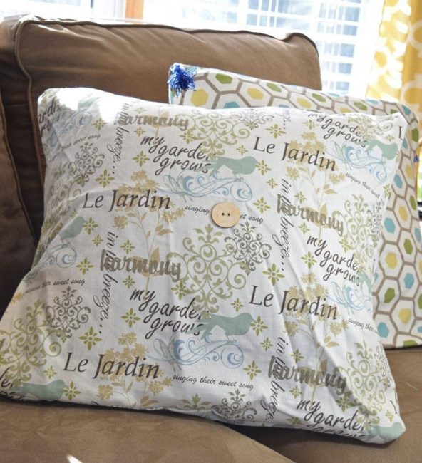 DIY spring envelope pillow covers
