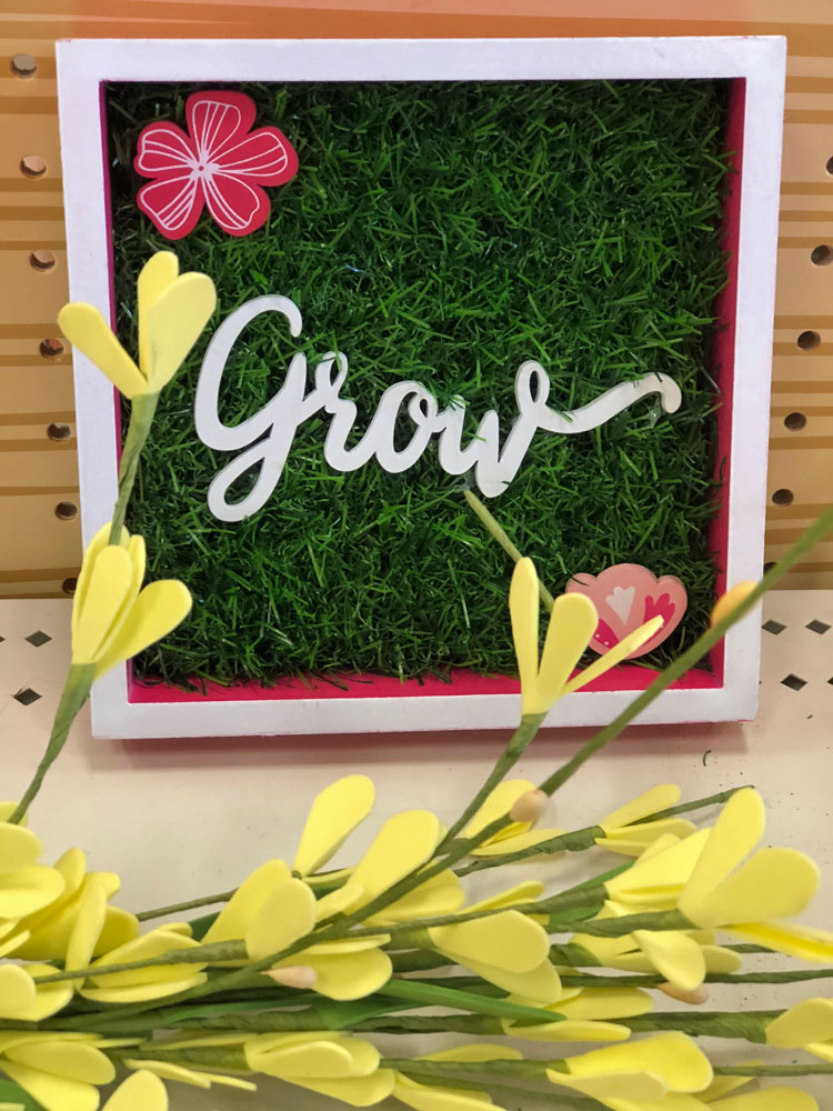 grow sign at Target