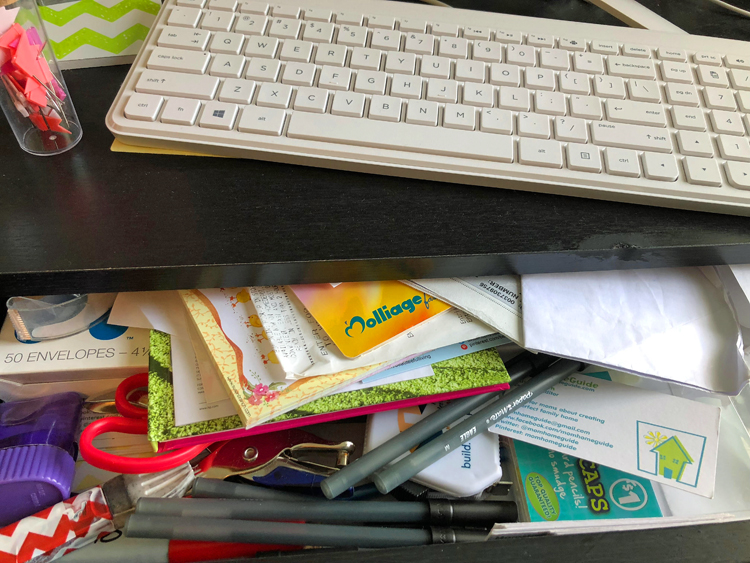 how to organize a messy office drawer