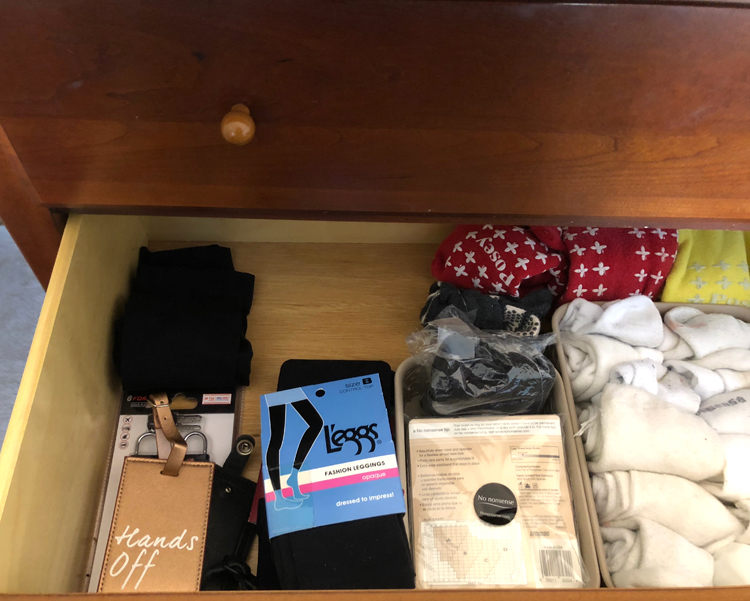 an organized sock drawer