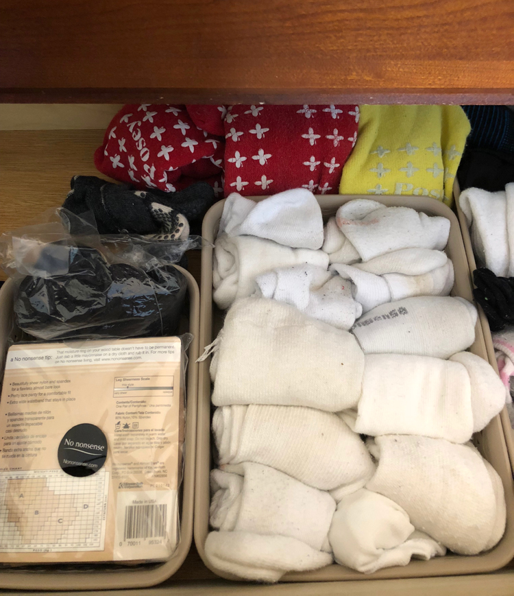 sock drawer organization in one hour - Four Generations One Roof Blog