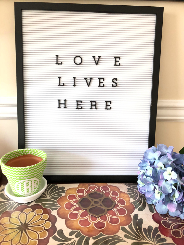 living room console table