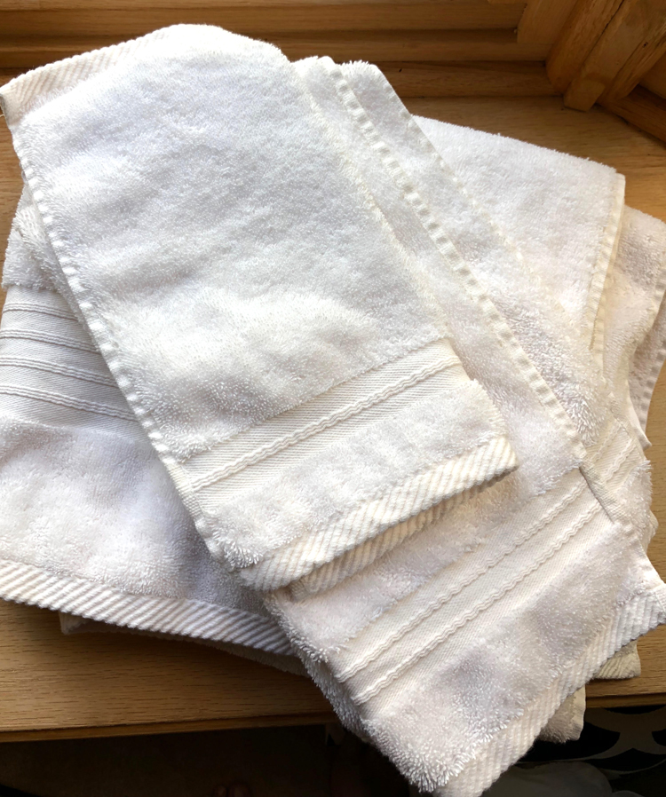 white turkish towels