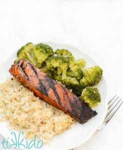 grilled salmon with a teriyaki glaze recipe