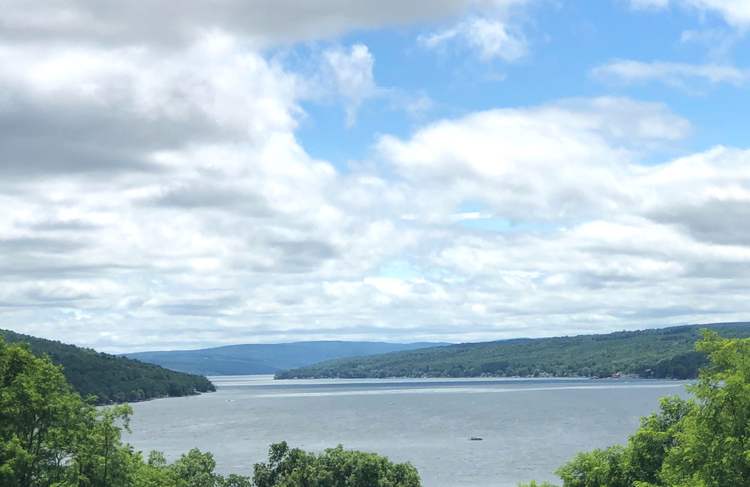scenic overlook at Bluff Point in the Finger Lake of Keuka Lake