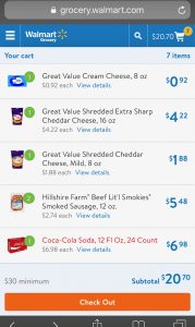 online grocery shopping at walmart