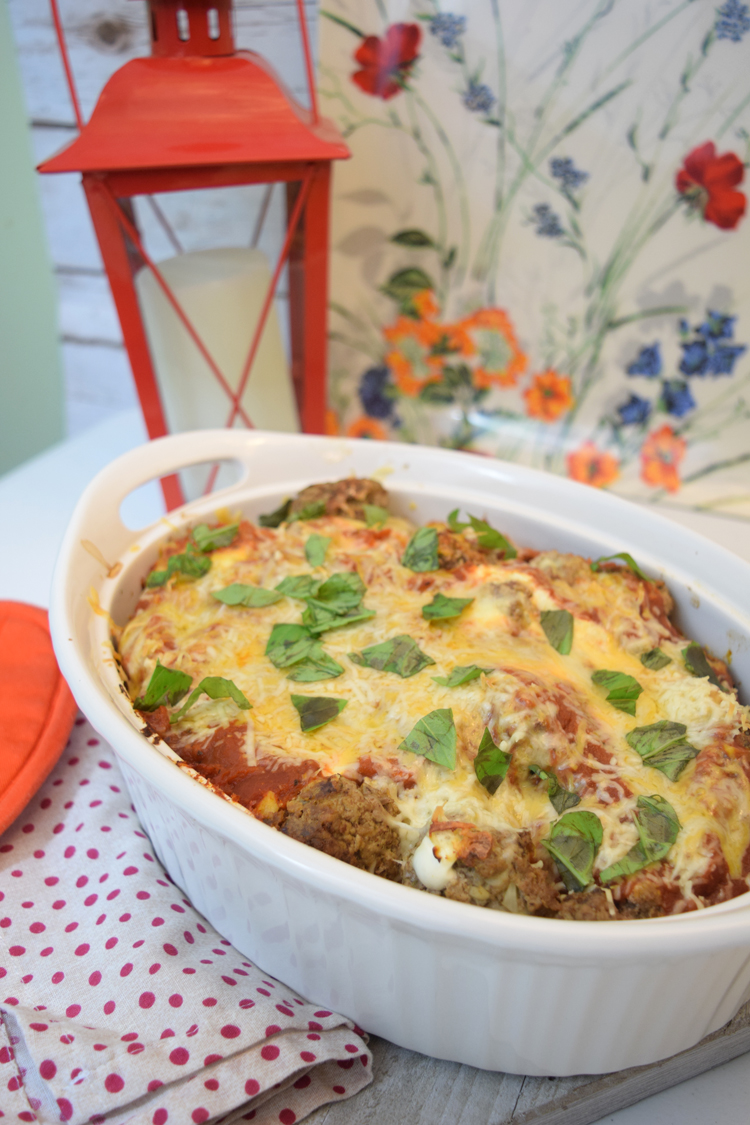 baked spaghetti and meatballs recipe