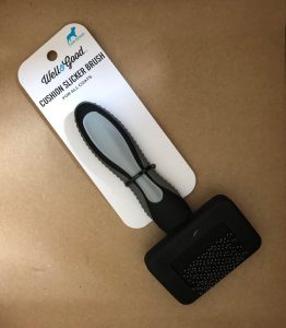 slicker dog brush for getting the tangles out of a dog's coat