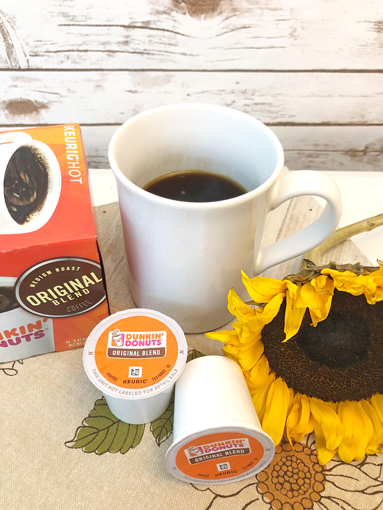 Dunkin Donuts coffee is perfect for an afternoon coffee break when you need an energy boost