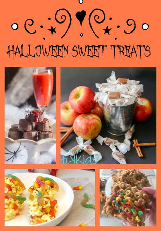 recipes for Halloween sweet treats - popcorn balls, chocolates and pumpkin spice cheerios