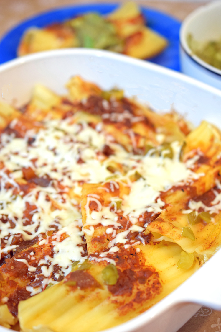 Quick & Zesty Mexican Manicotti Dinner - momhomeguide.com